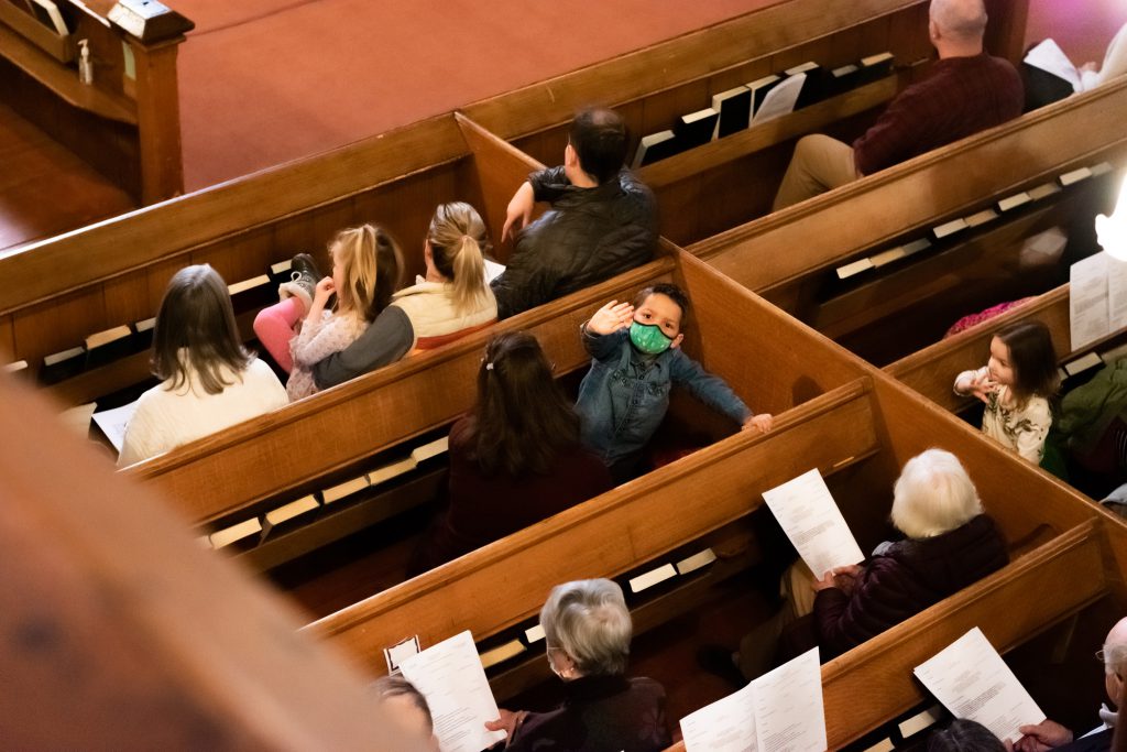People in the church