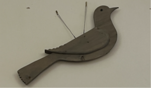 This replica of the “Gentle Dove” is hanging in our vestry.